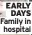  ?? ?? EARLY
DAYS Family in
hospital