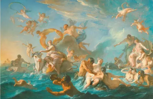  ??  ?? Noël-Nicolas Coypel: The Abduction of Europa, 1726–1727