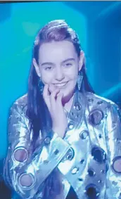  ?? PHOTO COMPTE TWITTER DE JEAN-MARC GÉNÉREUX ?? Mathilde Robitaille à The Voice Kids.