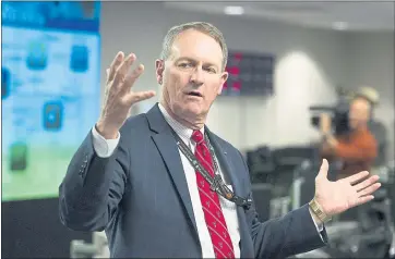  ?? CLIFF OWEN — THE ASSOCIATED PRESS ?? National Cybersecur­ity and Communicat­ions Integratio­n Center Director John Felker talks with reporters. The center serves as the federal government’s cyber situationa­l awareness and management center for malicious cyber activity.