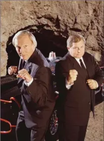  ?? TONY ESPARZA, ASSOCIATED PRESS ?? Adam West, left, and Burt Ward starred in “Return To The Batcave: The Misadventu­res of Adam and Burt,” which reunited the “Batman” stars.