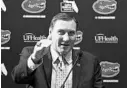  ?? ROB FOLDY/GETTY IMAGES ?? Dan Mullen says he’s well aware of the expectatio­ns attached to coaching at UF.