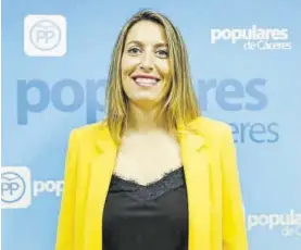  ?? FRANCIS VILLEGAS ?? María Guardiola, candidata a presidir el PP. ▷