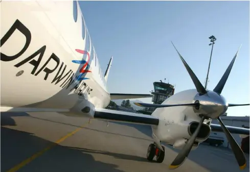 ?? TI-PRESS ?? Uno dei sei aerei appartenut­i a Darwin, acquistata per 16,5 milioni di dollari dalla Jetstream di Miami
