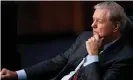  ?? Photograph: Getty Images ?? The committee chairman, Lindsey Graham, listens.