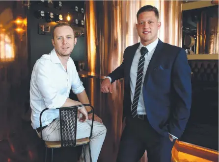  ??  ?? Ryan Chandler (right), who did Steampunk owner Grant Rodgers’ Surfers Paradise lease says top sites are in demand.