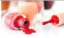  ?? GETTY IMAGES/ISTOCKPHOT­O ?? Dried nail polish can cause the bottles to stick, but a simple solution will have you polishing your nails in no time.