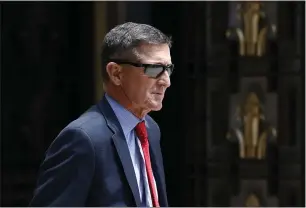  ?? PATRICK SEMANSKY — THE ASSOCIATED PRESS ?? Lawyers for Michael Flynn, President Donald Trump’s former national security adviser, claim recently released documents show the FBI tried to “intentiona­lly frame” him.