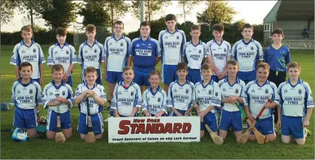  ??  ?? The successful Craanford squad before Thursday’s game on home soil.