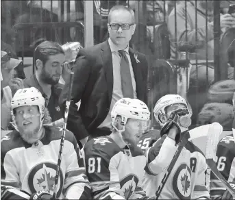  ?? AP PHOTO ?? Head coach Paul Maurice and the Winnipeg Jets face the Nashville Predators in Game 7 of their second-round series tonight.