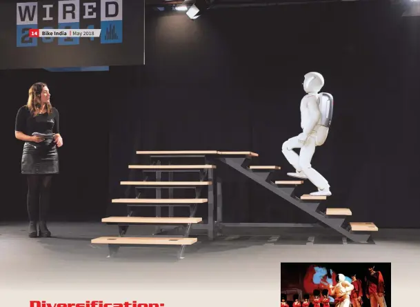  ??  ?? ASIMO - Honda’s versatile humanoid robot