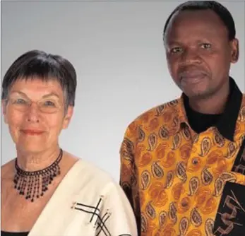  ?? PICTURE: FORGIVENES­S PROJECT ?? Ginn Fourie, mother of Lyndi Fourie, who was killed in the 1993 Heidelberg Tavern massacre with former director of Apla operations, Letlapa Mphahlele collaborat­e in a project through the Lyndi Fourie Foundation.