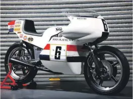  ??  ?? Williams built four replicas of his legendary monocoque JPS Norton