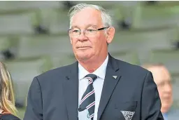  ??  ?? Jim Leishman feels confident that the new investors in his beloved Dunfermlin­e will prove to be astute guardians of the club.