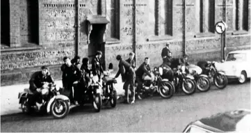  ??  ?? BELOW: The White Cross club lined up in Blackpool