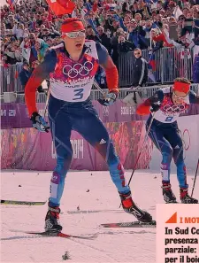  ??  ?? Alexander Legkov, 34 anni, nella 50 km a Sochi 2014