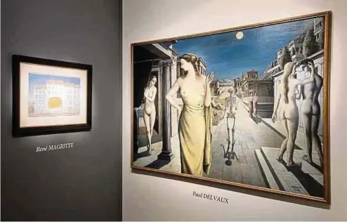  ?? ?? Die Paul Delvaux-Stiftung ist zum 100. Jubiläum des Surrealism­us als Ehrengast mit einer Ausstellun­g bei der Brafa Art Fair vertreten.