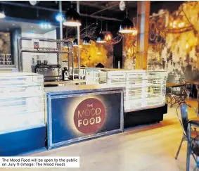  ?? ?? The Mood Food will be open to the public on July 11 (Image: The Mood Food)