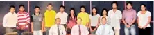  ??  ?? The most recent batch of SLIIT students to transfer to SHU. Seated L-R: Dr. Malitha Wijesundar­a - Dean, Faculty of Computing at SLIIT, Professor Lalith Gamage - CEO, SLIIT, and Nuwan Kodagoda - Head, Department of IT at SLIIT