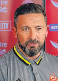  ??  ?? Derek McInnes: expects a tough game from the Championsh­ip side.