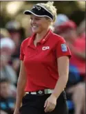  ?? CANADIAN PRESS FILE PHOTO ?? Brooke Henderson picked up 35 of 63 votes to win the CP female athlete of the year award Wednesday.