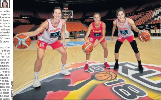  ??  ?? 27 MEDALLAS ENTRES LAS TRES. Laura Gil, Queralt Casas y María Conde han sido campeonas de Europa en todas las categorías.