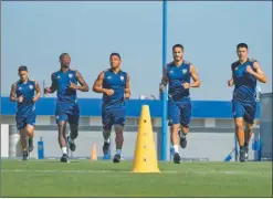  ?? PRENSA BOCA ?? ENSAYO. Después de haber ganado la Supercopa Argentina.