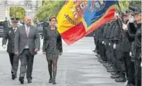 ?? Foto: Javier Bergasa ?? María Chivite y José Luis Arasti, durante el día de la Policía Nacional celebrado en Pamplona el 2 de octubre.