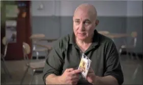  ?? CBS NEWS VIA ASSOCIATED PRESS ?? In this June 2017 frame from video, provided by CBS News, David Berkowitz is interviewe­d at the Shawangunk Correction­al Facility in Wallkill, N.Y., for a CBS News special.