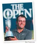  ?? Rex Features ?? Francesco Molinari after the Open Championsh­ip win in Carnoustie, Scotland, in July.