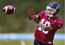  ?? ANDREW FRANCIS WALLACE/TORONTO STAR ?? After spending last season on the practice roster, backup quarterbac­k Logan Kilgore will now start in the place of the injured Ricky Ray.