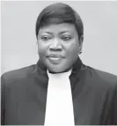  ??  ?? Fatou Bensouda