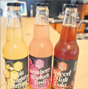  ?? DAVE STEWART/THE GUARDIAN ?? These are bottles of ice cold craft soft drinks from Upstreet Craft Brewing.