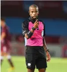  ?? /Gallo Images ?? Abongile Tom, SA’S only on-field referee at 2023 Afcon in Ivory Coast.