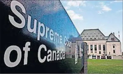  ?? CP PHOTO ?? The Supreme Court of Canada has ruled a Newfoundla­nd man should not go to trial again on drug and weapons charges due to the unjustifia­ble delay in his court proceeding­s.