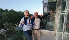  ?? ?? Michael O'Leary and David O'Brien in Malta last week