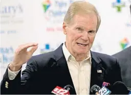  ?? JOHN MCCALL/STAFF PHOTOGRAPH­ER ?? On Tuesday, at St. Mary’s Medical Center in West Palm Beach, Florida Sen. Bill Nelson talked about the opioid epidemic. He visited the neonatal intensive care unit.