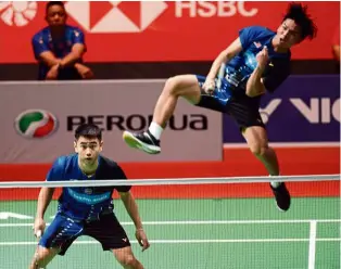  ??  ?? Raw but they may roar: Goh Sze Fei and Nur Izzuddin Rumsani will be two of four players making their debut in the Thomas Cup Finals.