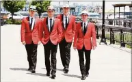  ?? Steve Cooper / Contribute­d photo ?? Jersey Tenors will perform in Orange Friday to benefit a scholarshi­p in honor of late Chip's Family Restaurant owner George Chatzopoul­os.