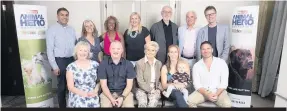  ??  ?? Judging panel: Back row, (l-r) Shiraz Lalani, Michelle Linaker, Gillian Burke, Clara Govier, Peter Egan, Tony Raeburn, Nicky Campbell; front row (l-r), Claire Horton, Dave Wardell, Angela Rippon, Helen Glover (and son Logan) and Steve Backshall