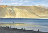  ?? AP FILE ?? The Pangong Lake, near the India-china border, in Ladakh where n
India and China are locked in a bitter stand-off.