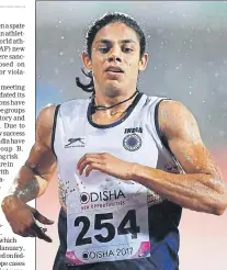  ?? AFP ?? ■ At least seven top Indian athletes, including Olympian 400m runner Nirmala Sheoran, have been caught for doping this year.