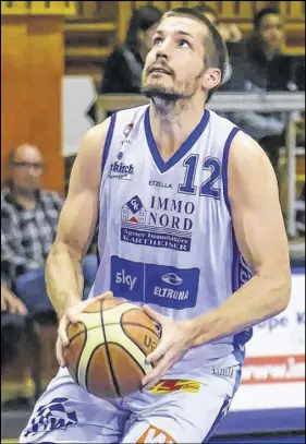  ?? SUBMITTED ?? Billy Mcnutt of Oxford is in the Total League semifinals with his teammates with Etzella Ettelbruck. It’s his seventh season playing profession­al basketball in Luxembourg.