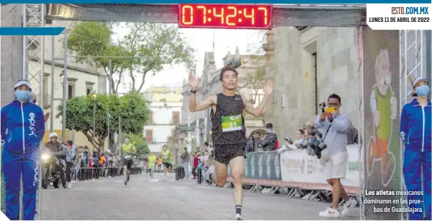  ?? ?? Los atletas mexicanos dominaron en las pruebas de Guadalajar­a.