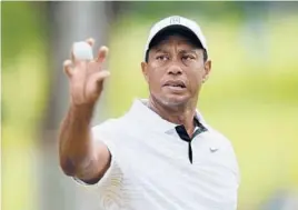  ?? ERIC GAY/AP ?? Fifteen months removed from a car crash that almost cost him his right leg, Tiger Woods, 46, will compete in his second major of 2022 at this week’s PGA Championsh­ip.