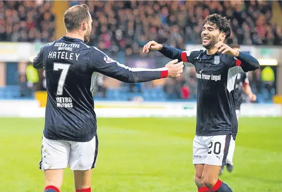  ??  ?? Since signing for Dundee in the summer, Faissal El Bakhtaoui has taken time to adapt to Premiershi­p life but scored in the 3-0 win over St Johnstone.