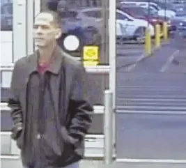  ?? IMAGE, ABOVE, COURTESY THORNTON, COLO., POLICE DEPARTMENT ?? FATAL MOMENT: This image released by the Thornton Police Department shows shooting suspect Scott Ostrem on Wednesday at a Walmart in Thornton, Colo. Ostrem is accused of killing three people, including 66-year-old Carlos Moreno, top.