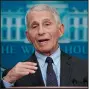  ?? (AP/Patrick Semansky) ?? In his final White House briefing Tuesday, Dr. Anthony Fauci urged Americans to get the updated covid booster “for your own safety, for that of your family.”
