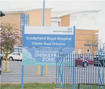  ??  ?? Sunderland Royal Hospital, Chester Road.