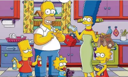  ?? CORTESÍA FOX. ?? Además del especial navideño, el 31 de diciembre desde las 4 P.M. habrá un repaso de las prediccion­es de “Los Simpson”.